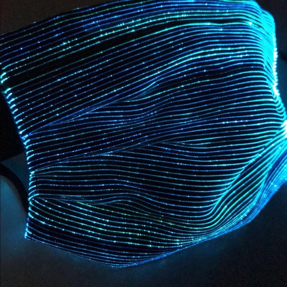 Shimmery led Face Mask. Unisex Mask - Picture 2 of 12